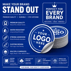 Custom Logo Stickers | Premium Quality Sticker Printing