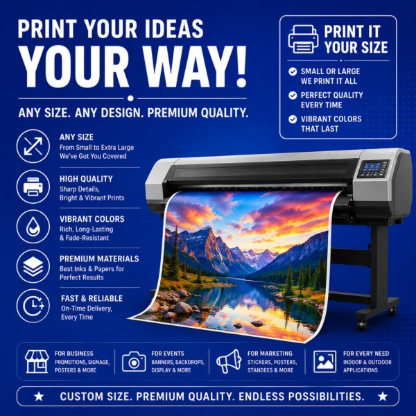 Custom Size Digital Printing | High-Quality Printing Services