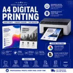 A4 colour and black and white digital printing service by BG Printers in Nabarangpur