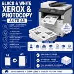 Black and white Xerox and photocopy service from A4 to A3 in Nabarangpur Odisha