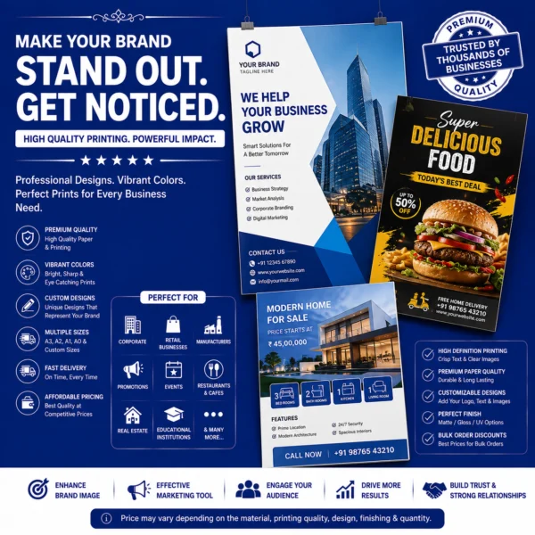 Business Poster Printing in Nabarangpur | BG Printers