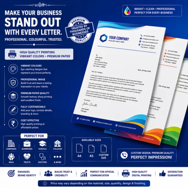 Colour Letterhead Printing – BG Printers
