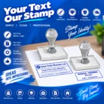 Custom text rubber stamp with personalized business details in Nabarangpur
