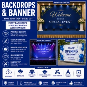 Custom event backdrops and stage banner printing in Nabarangpur Odisha