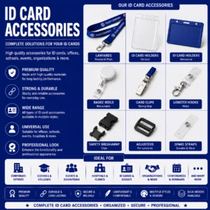 ID card accessories including lanyards holders clips and badge reels in Nabarangpur Odisha