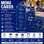 Custom menu cards table number cards and table name cards in Nabarangpur Odisha