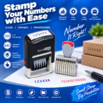 Adjustable number stamp and self-inking numbering stamp in Nabarangpur