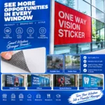 One-way vision glass film printing for shop and office windows in Nabarangpur