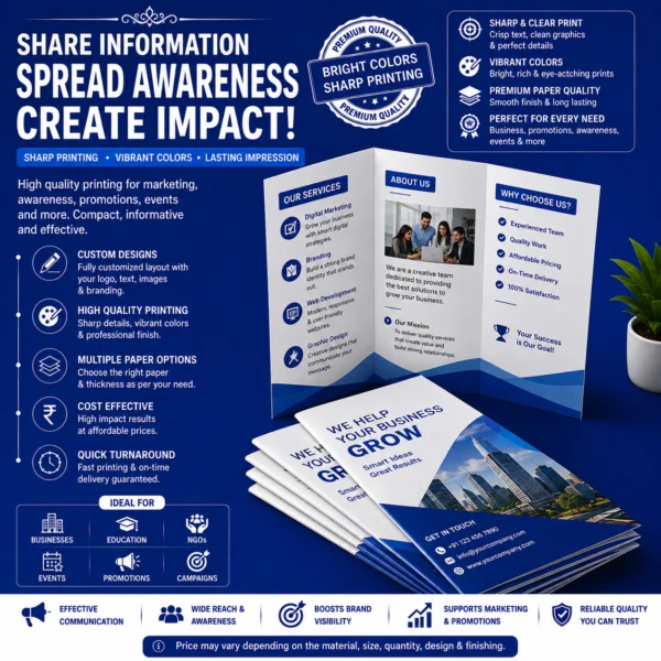 Pamphlet Printing – BG Printers
