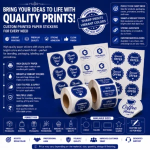 Paper Sticker Printing – BG Printers
