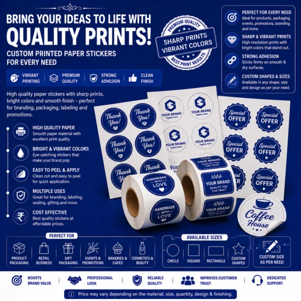 Paper Sticker Printing – BG Printers