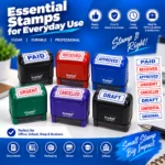 Ready-made PAID RECEIVED APPROVED rubber stamps in Nabarangpur