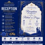 Elegant wedding reception invitation cards in Nabarangpur Odisha