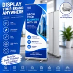 Custom roll-up standee printing for events and business promotion in Nabarangpur