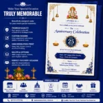 Traditional Hindu shop and institution anniversary invitation cards in Nabarangpur Odisha
