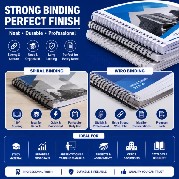 Spiral and wiro binding services in Nabarangpur Odisha