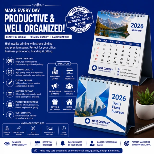 Table Calendar Printing – BG Printers