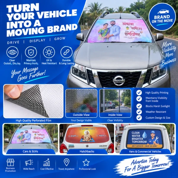 Vehicle one-way vision film printing for car and commercial vehicle windows in Nabarangpur